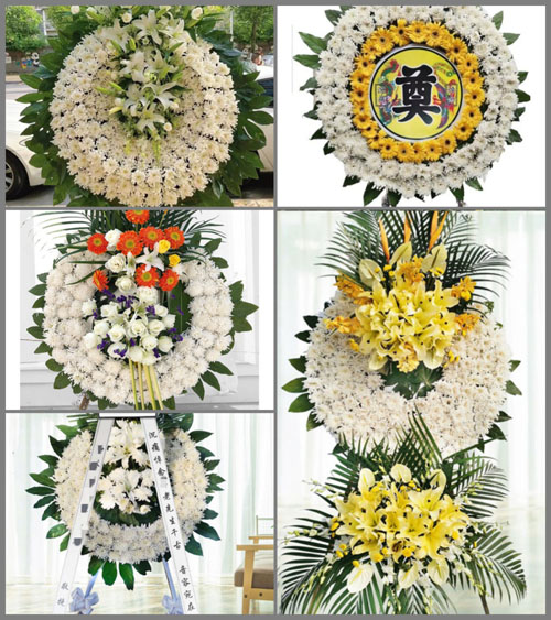 山东菏泽牡丹区黄堽镇蔡庄村花圈速递